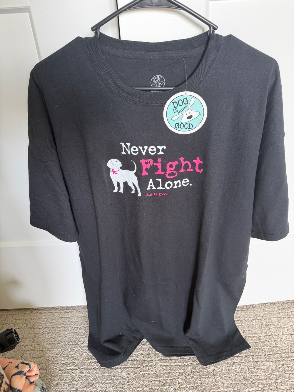 Dog is good breast cancer Tshirt